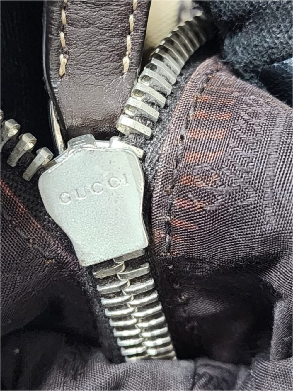 Authentic GUCCI GG Canvas Match Ball Boston Bag Beige/Brown - Picture 10 of 14